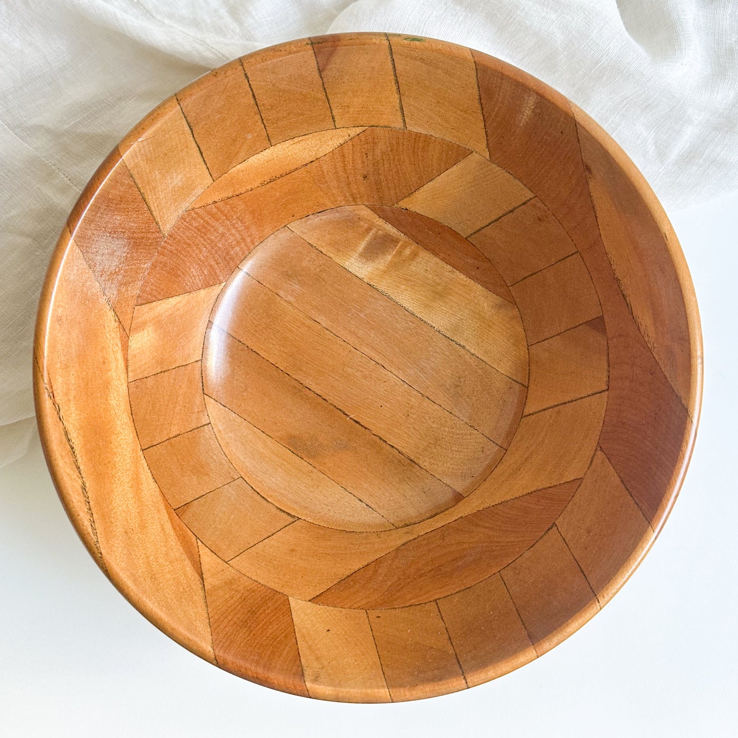 Mid Century Wooden Bowl