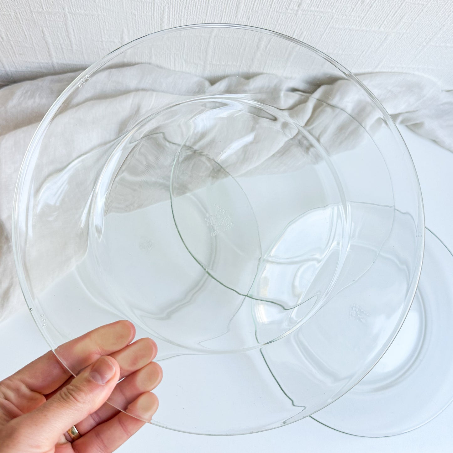 Set of 4 Pyrex Glass Plates