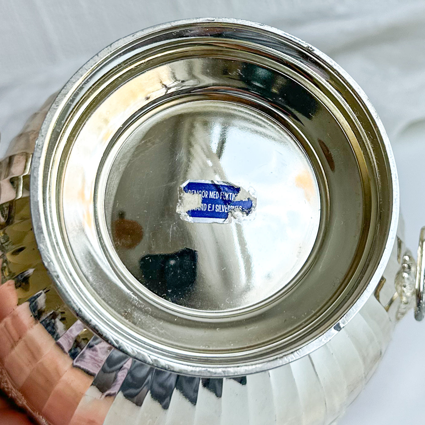 Silver Plated Footed Bowl with Mascarons