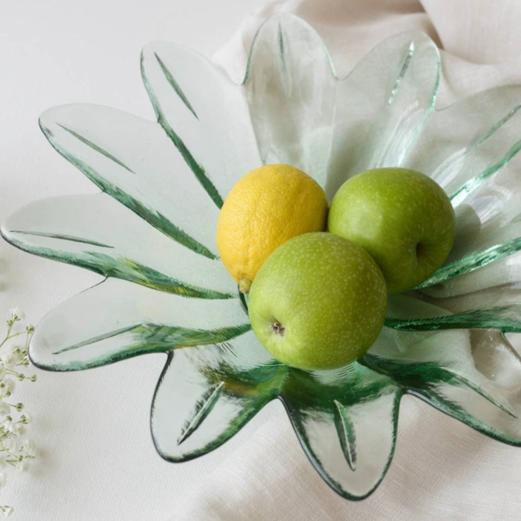Flower Shaped Glass Bowl