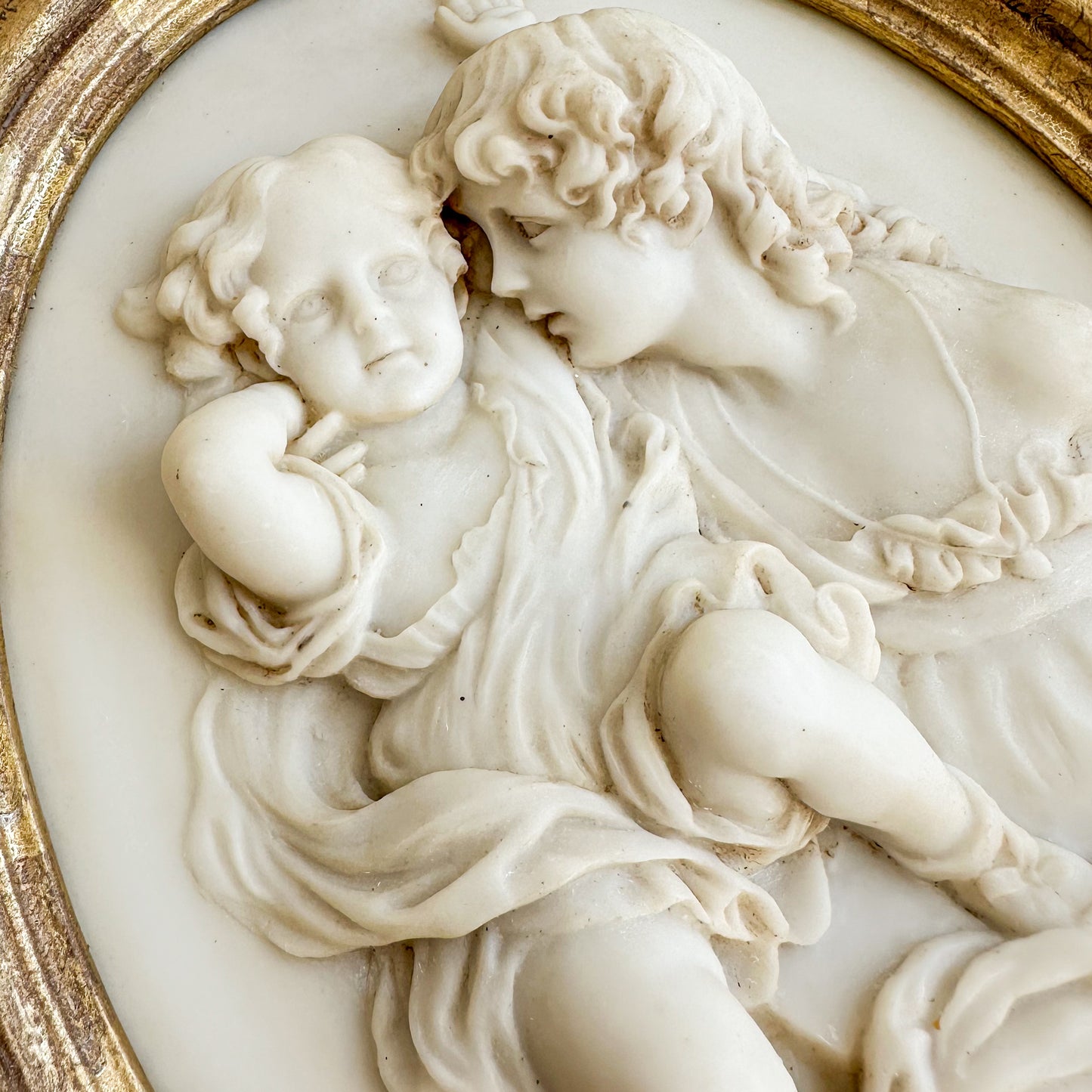Framed Oval Wall Plaque