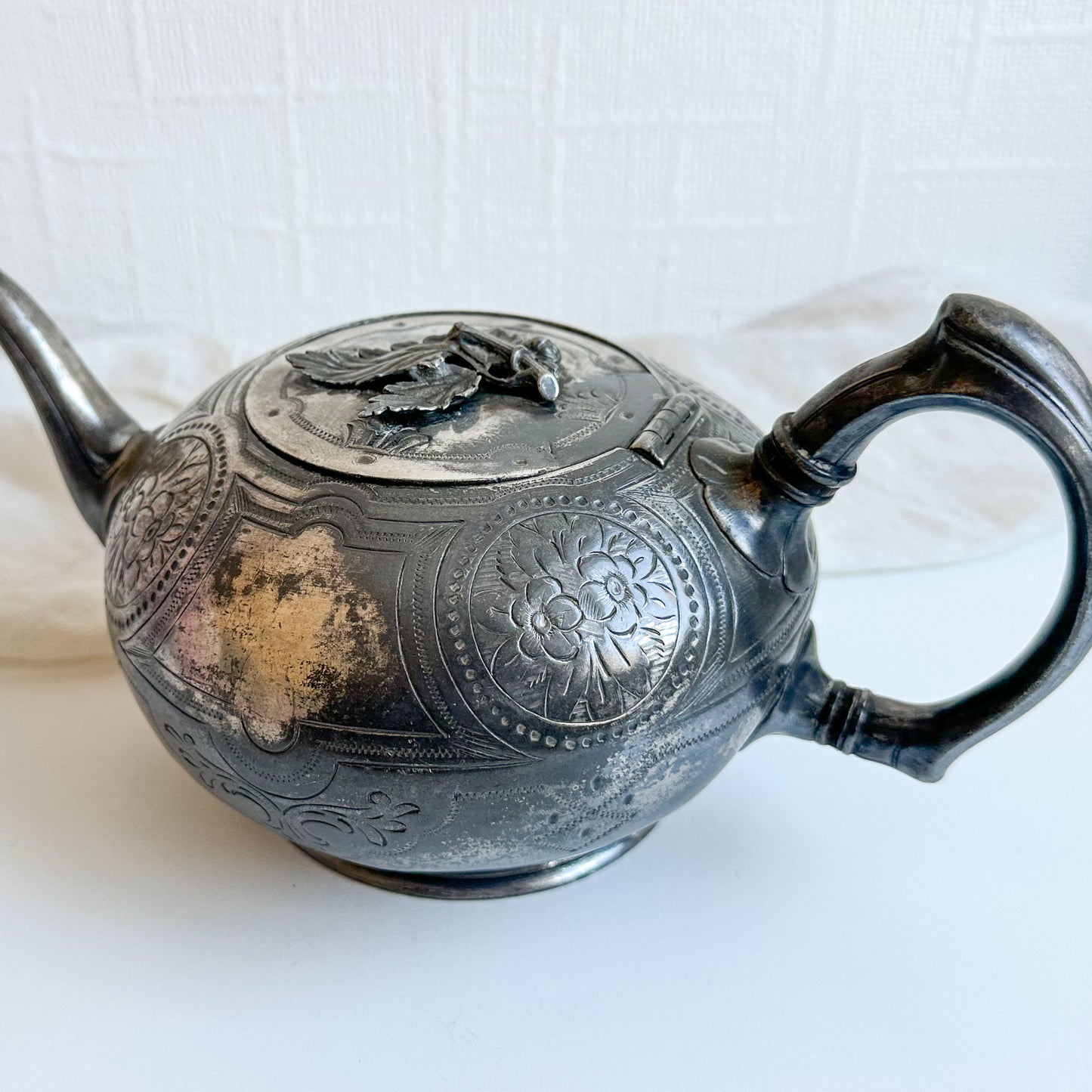 Antique Silver Plated Teapot