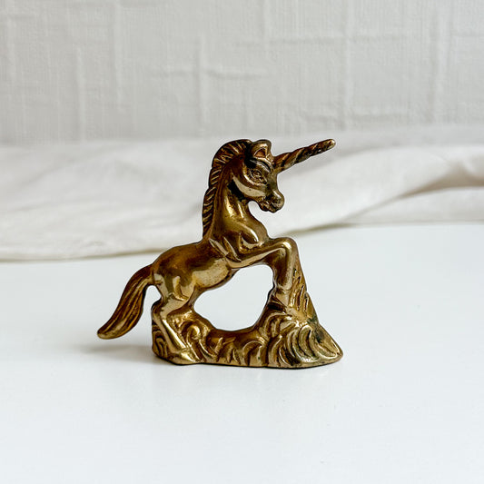 Solid Brass Unicorn Figurine