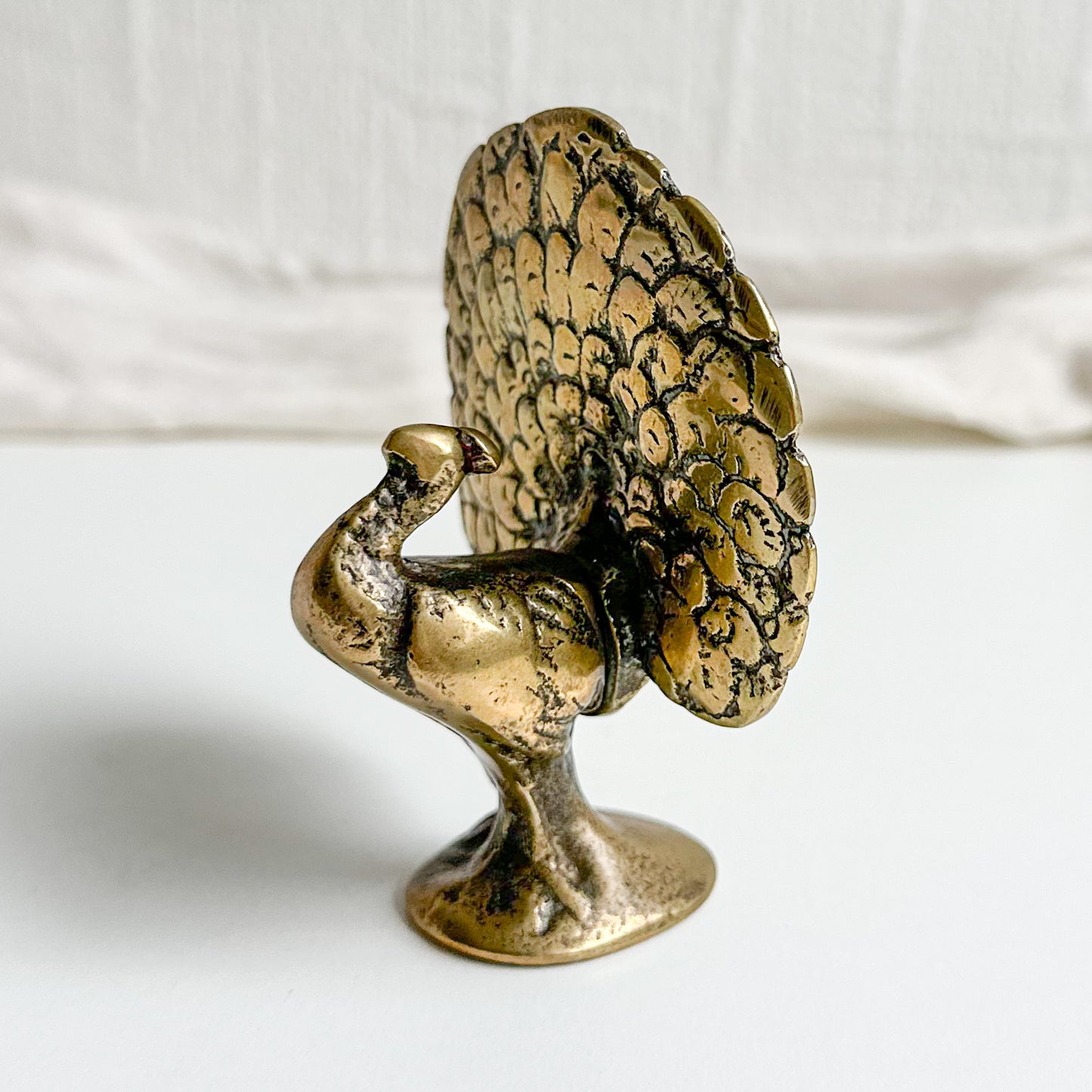 Brass Peacock Figurine