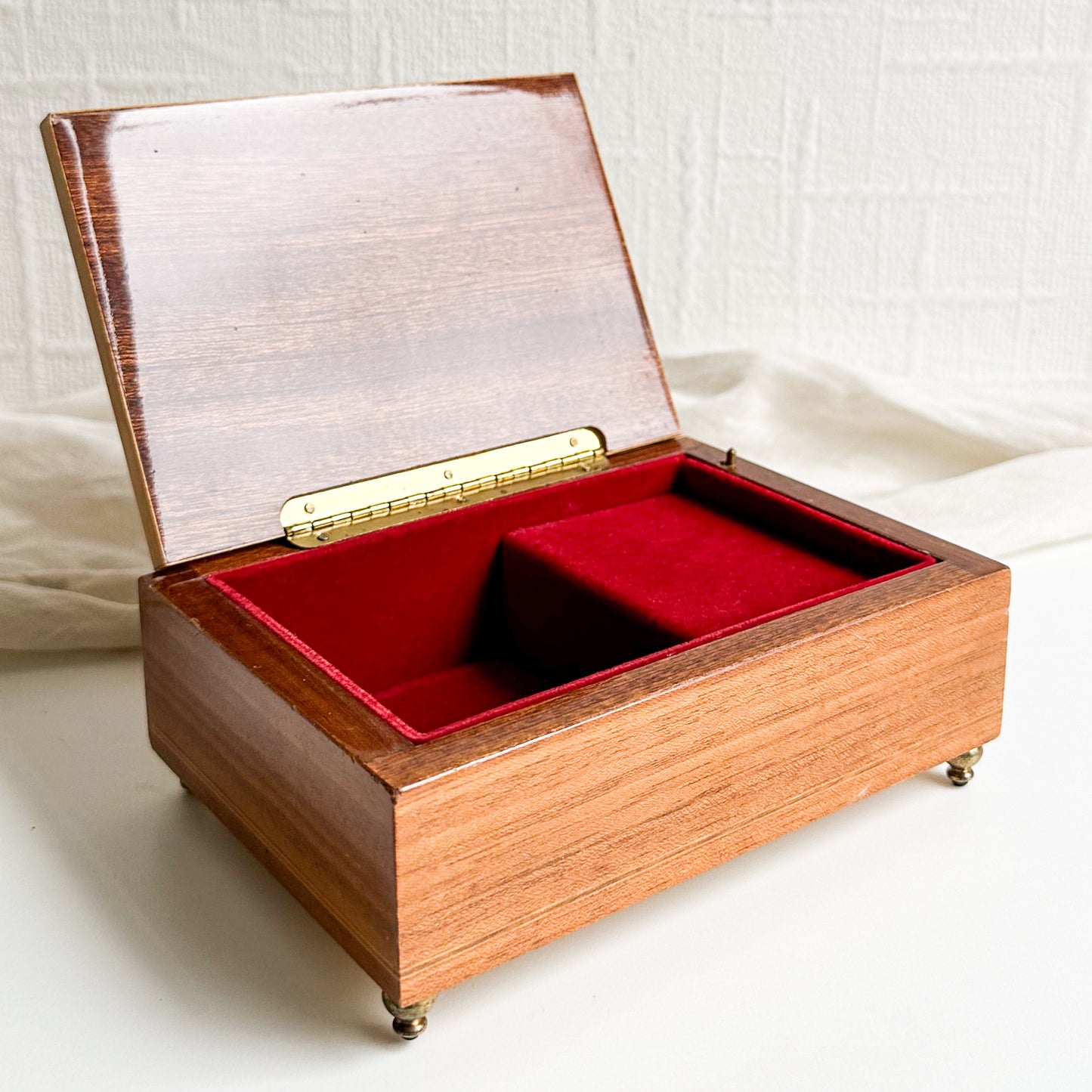 Wooden Marquetry Music Box