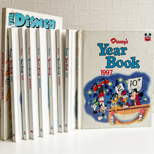 Lot of 9 Disney Year Books