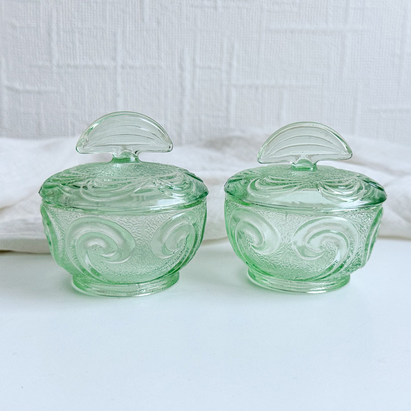 Art Deco Glass Trinket Bowl