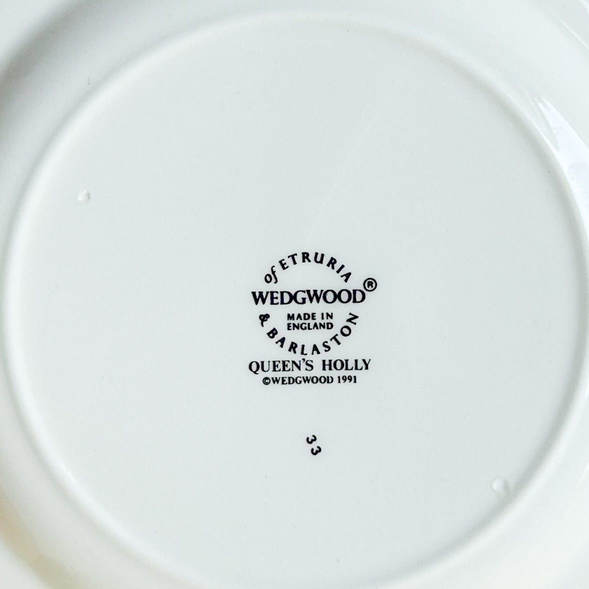 Pair of Wedgwood “Queen’s Holly” Small Plates