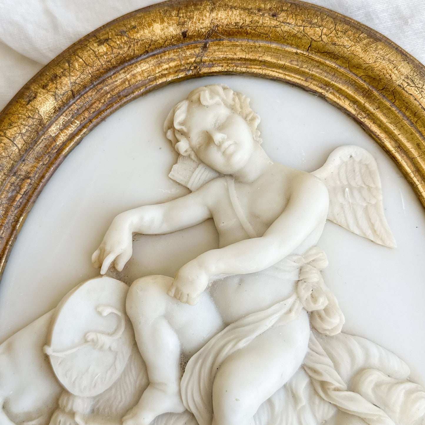 Framed Oval Wall Plaque