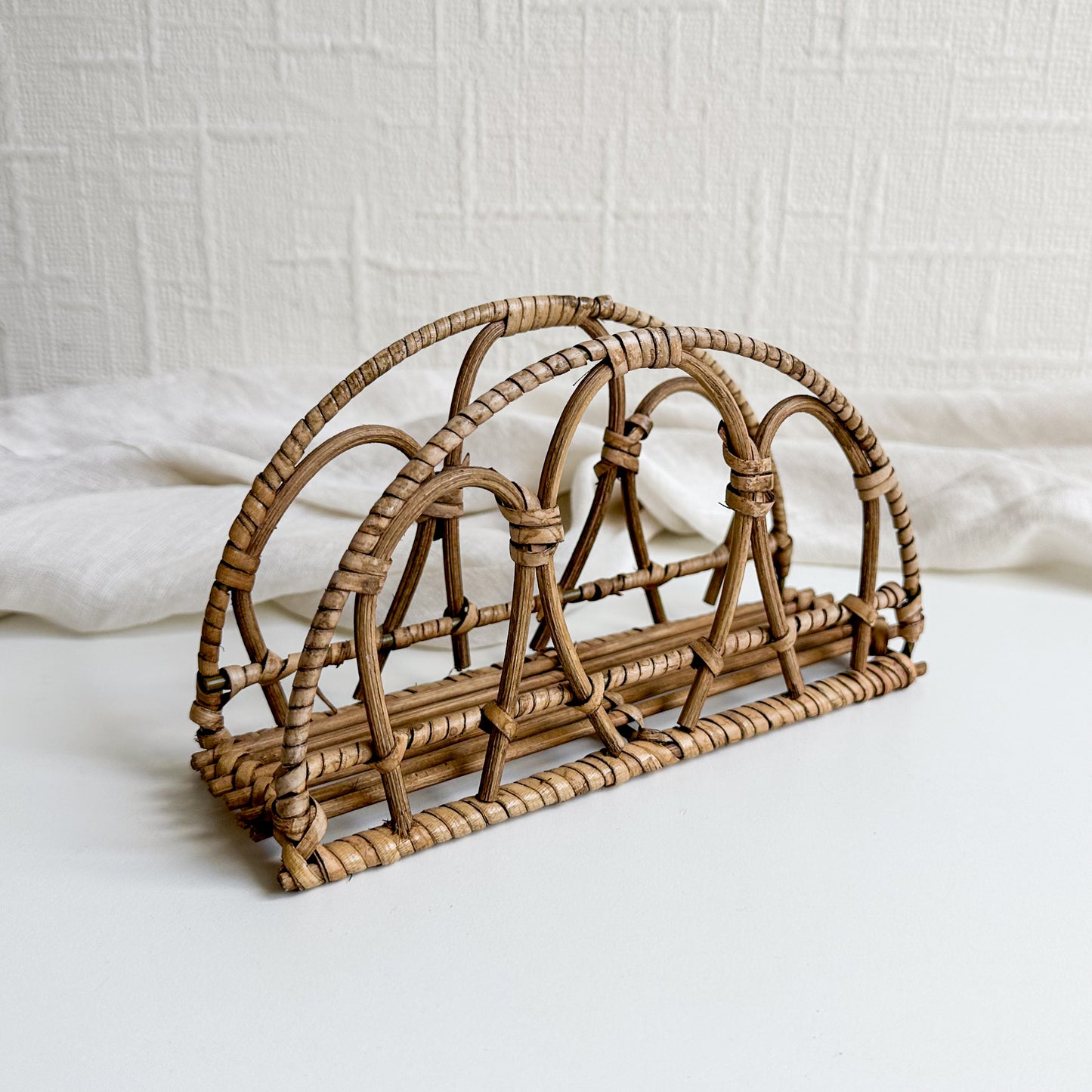 Vintage Rattan Napkin Holder