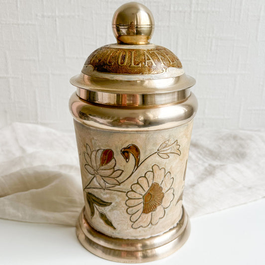 Cloisonné Lidded Canister - Chocolates