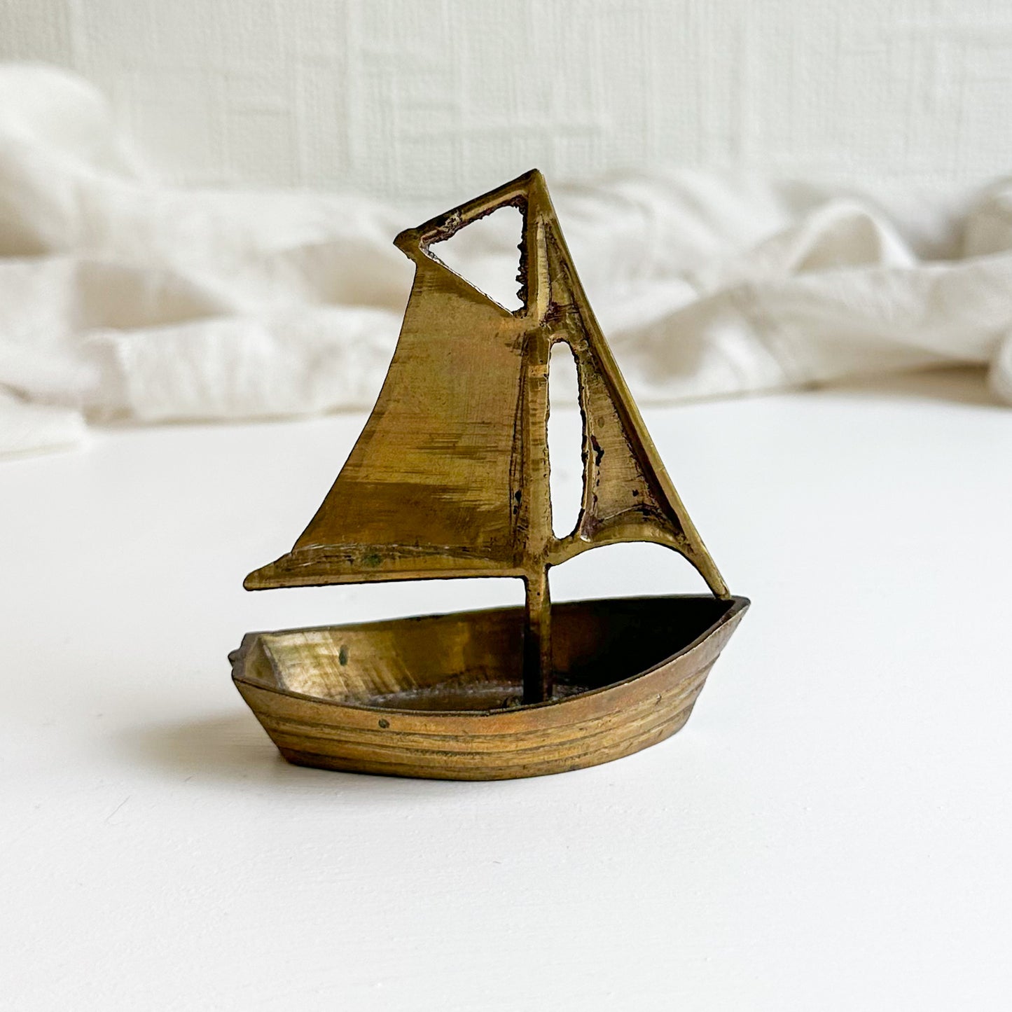 Small Brass Sail Boat