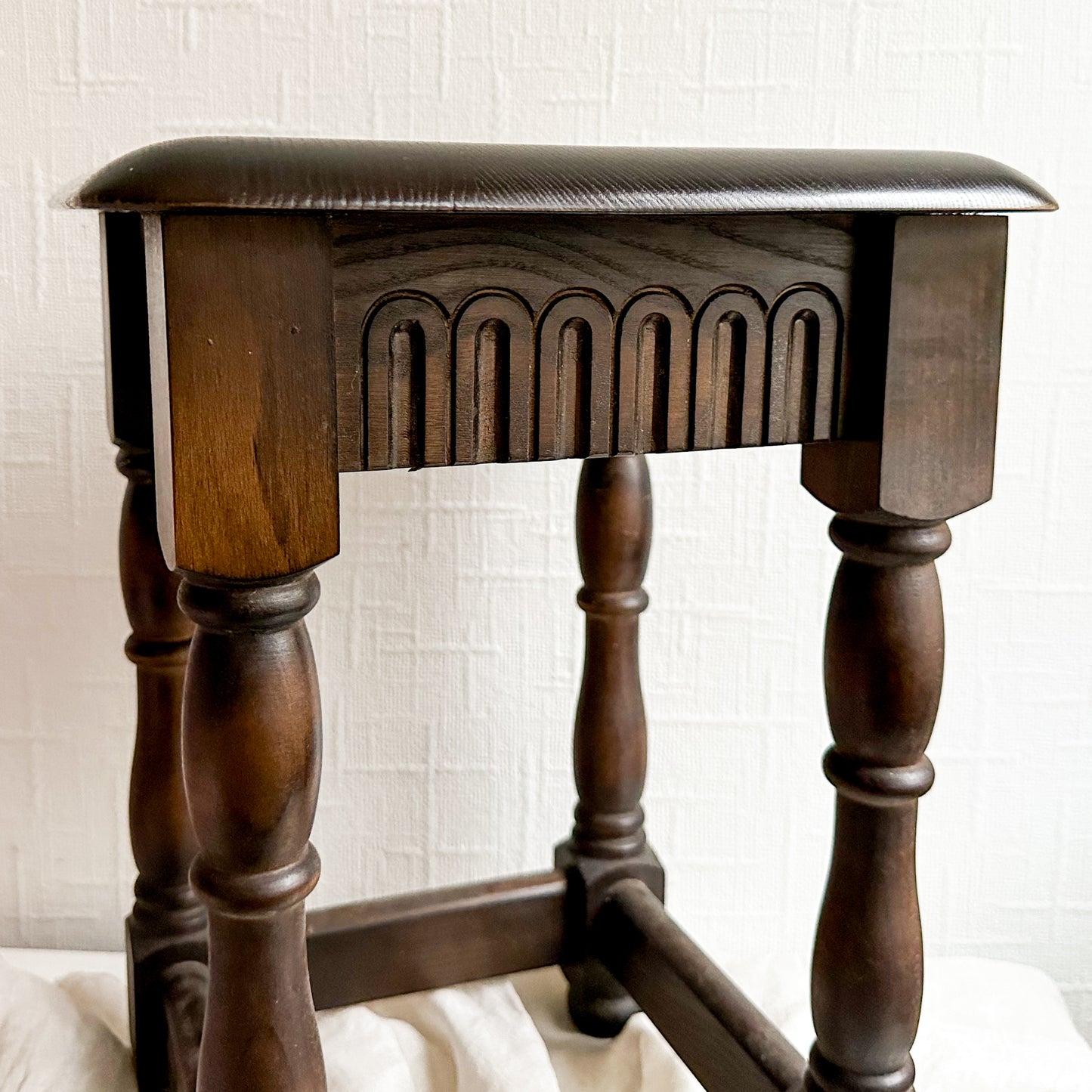 Oak Tudor Style Side Table