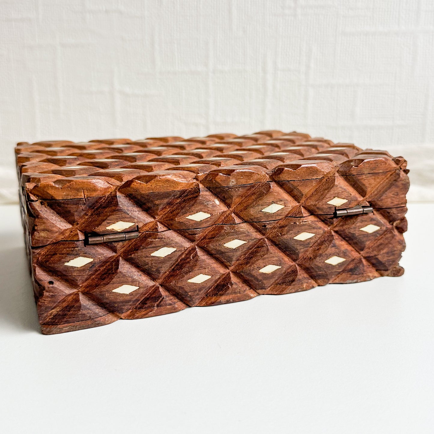 Hand Carved Inlay Box