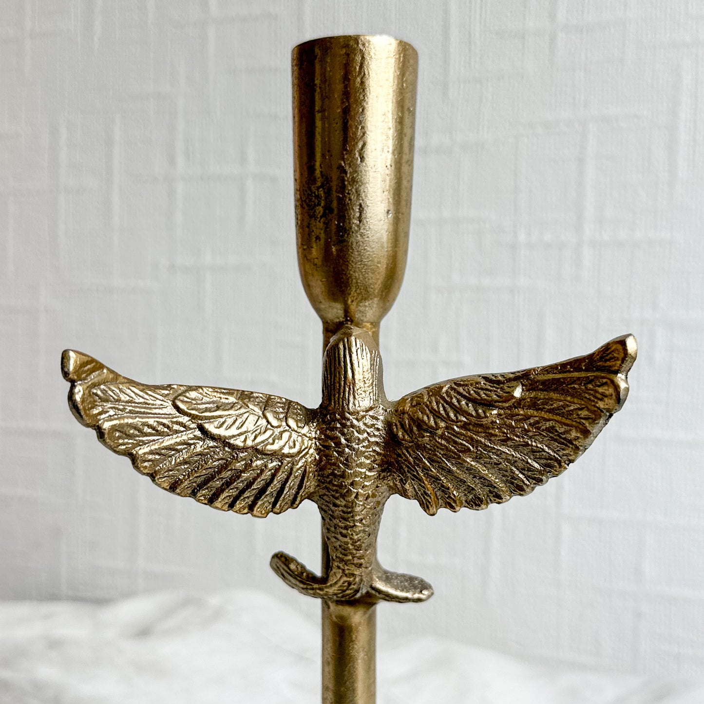 Metal Hummingbird Candle Holder