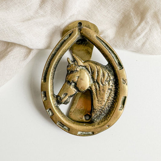 Brass Horse Shoe Door Knocker