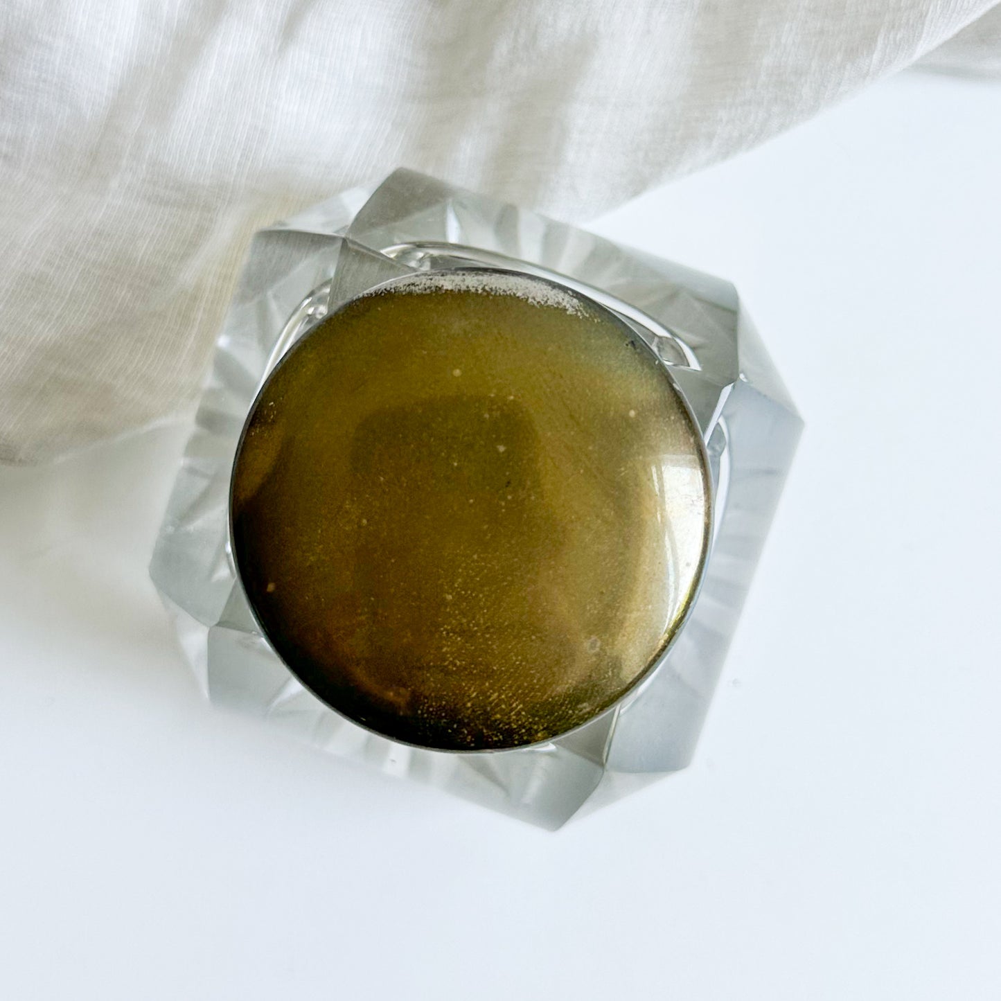 Antique Crystal Inkwell