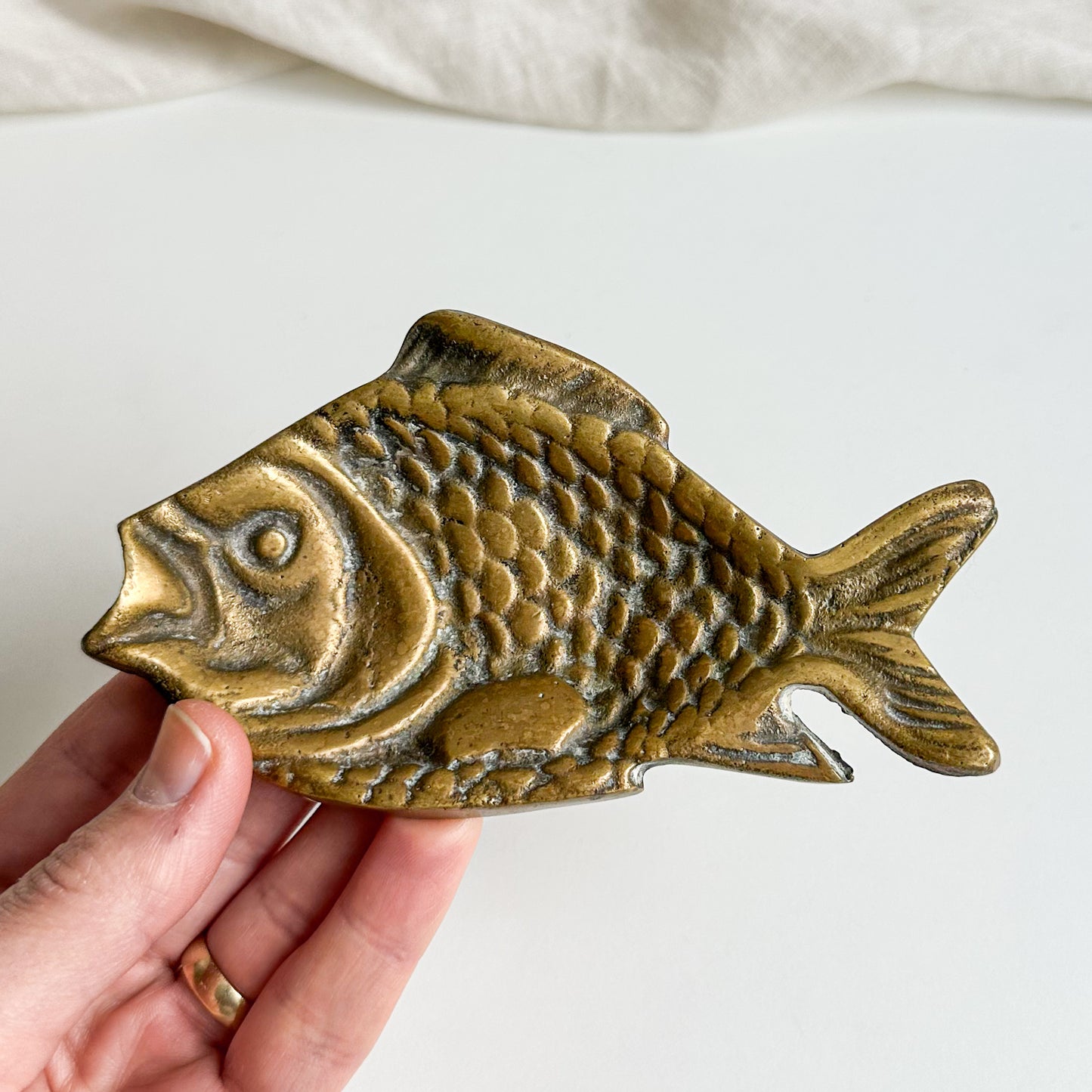 Brass Fish Trinket Dish