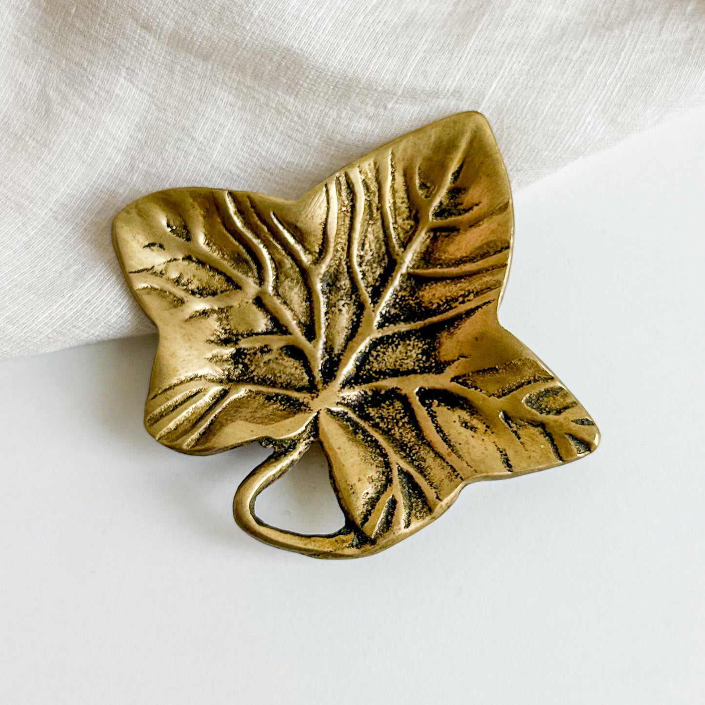 Brass Ivy Leaf Dish