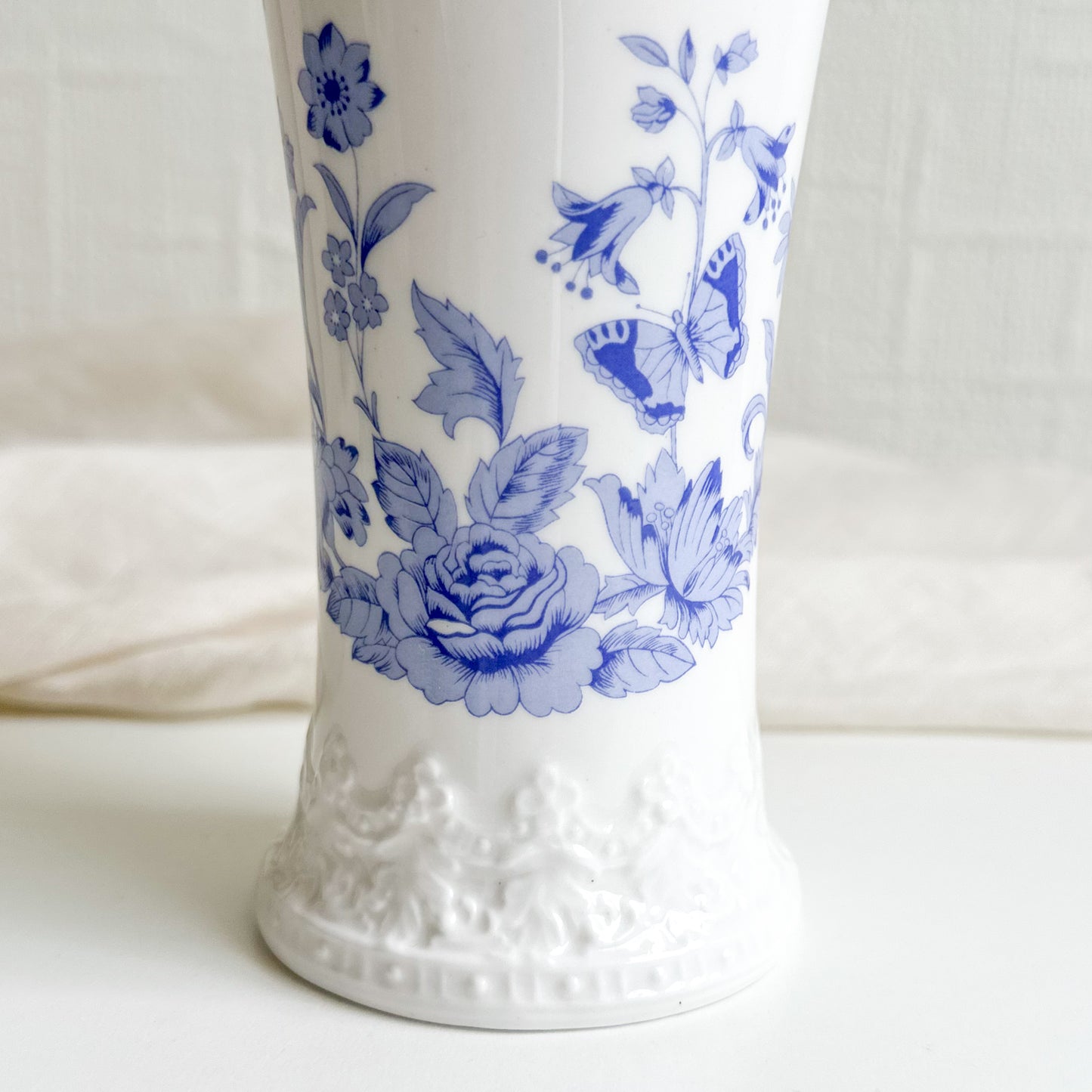 Aynsley “Cottage Blue” Vase
