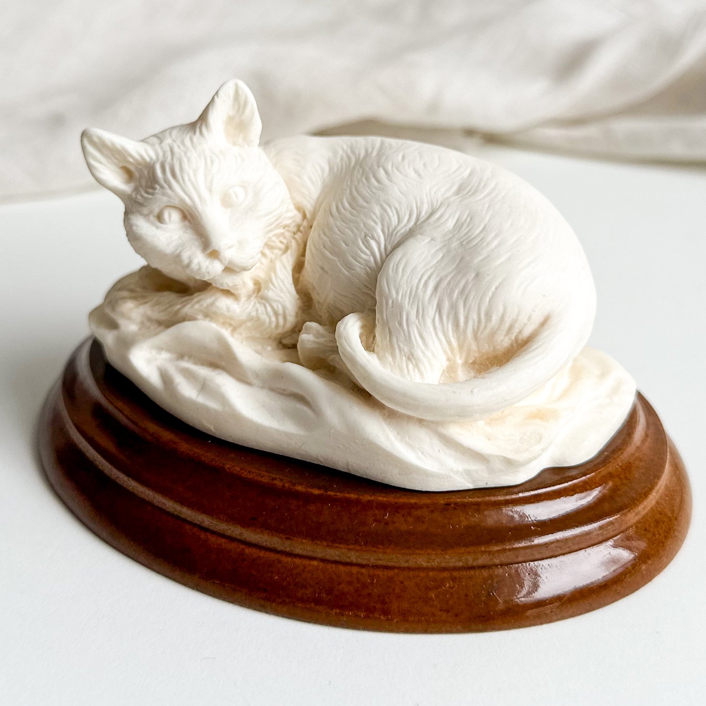 White Cat Figurine