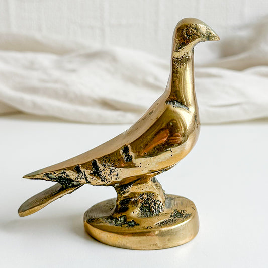 Brass Dove Figure