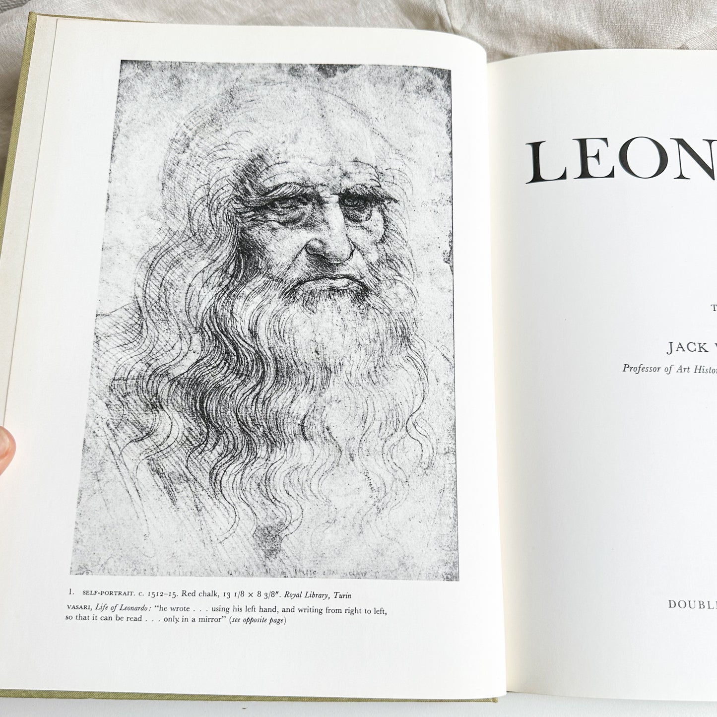 Leonardo Da Vinci Book with Coloured Plates