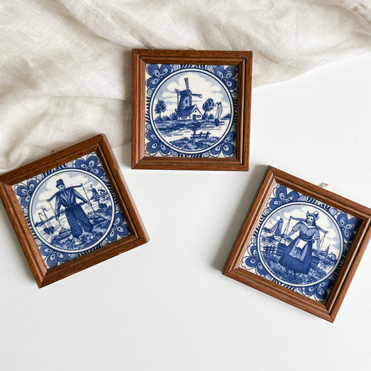 Set of 3 Delft Plaques