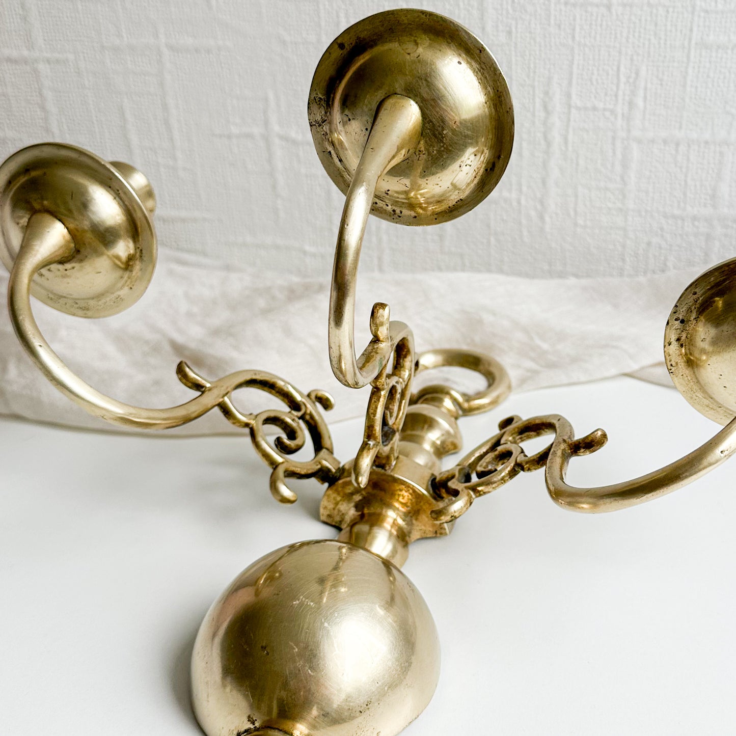 Brass Candle Sconce