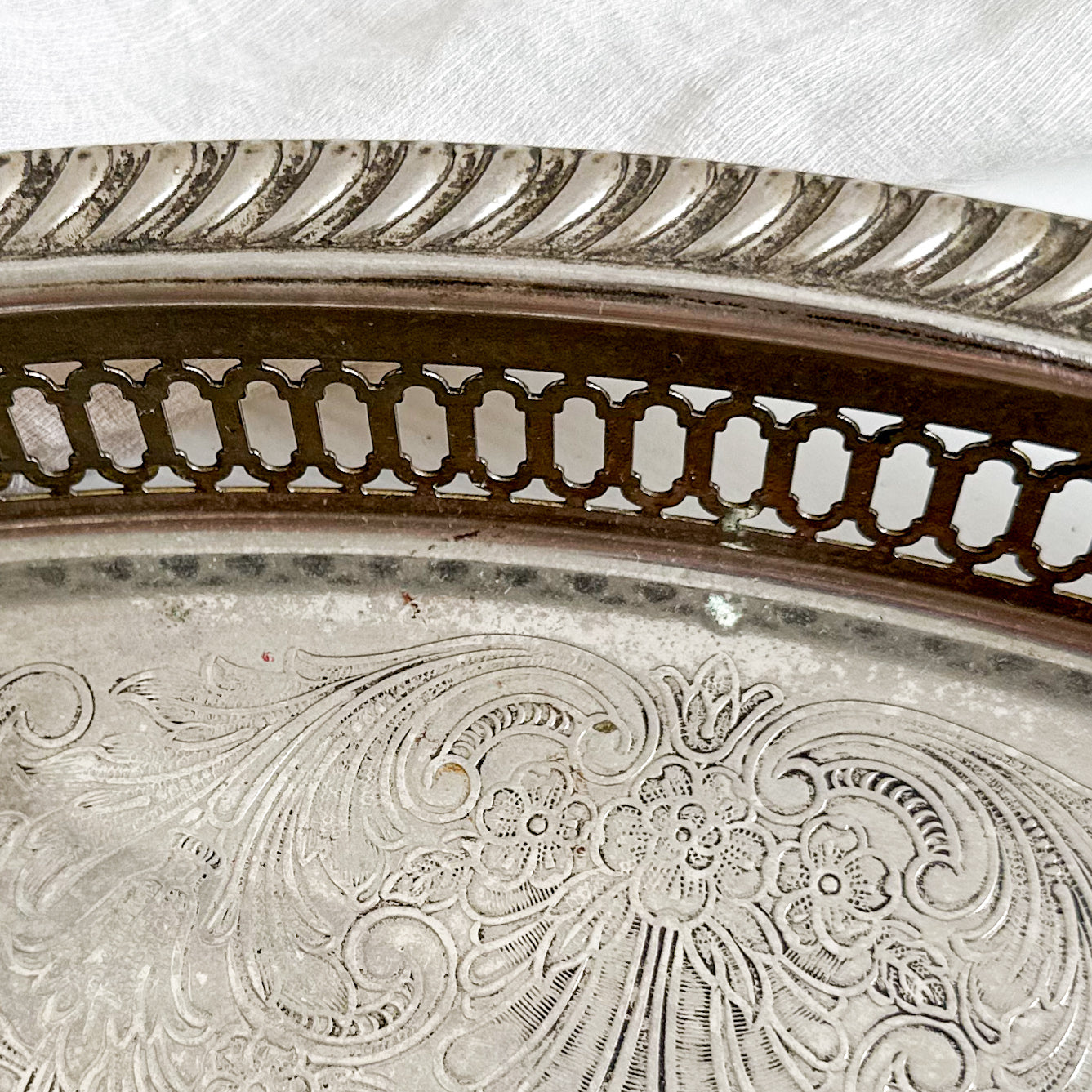 Silver Plated Oval Serving Tray