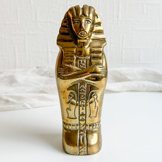 Brass Egyptian Sarcophagus Money Box