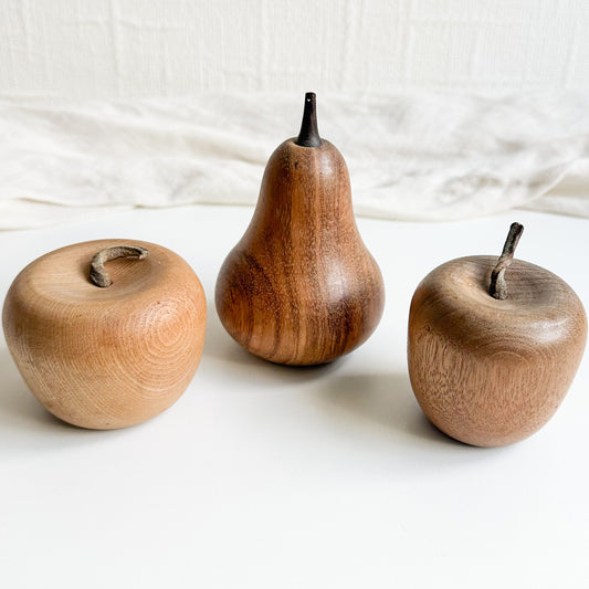 Wooden Apples and Pear