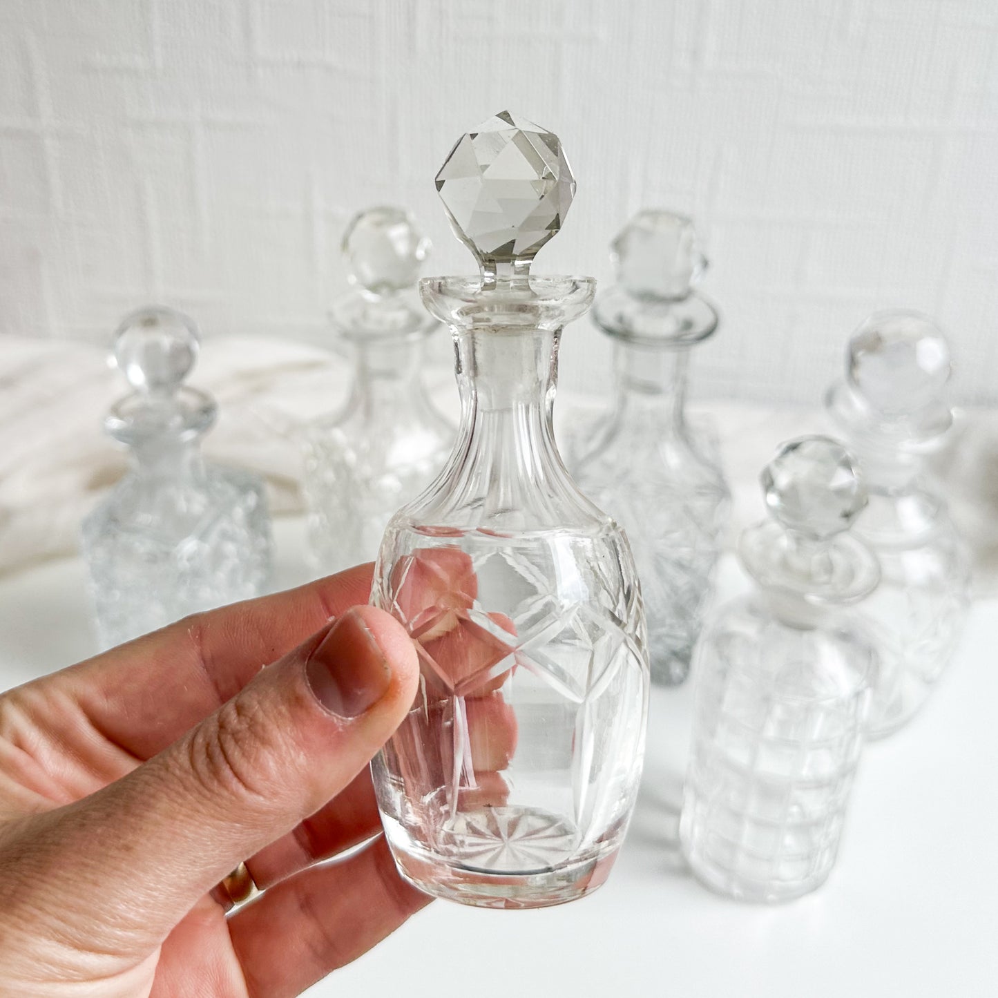 Set of 6 Small Decanters