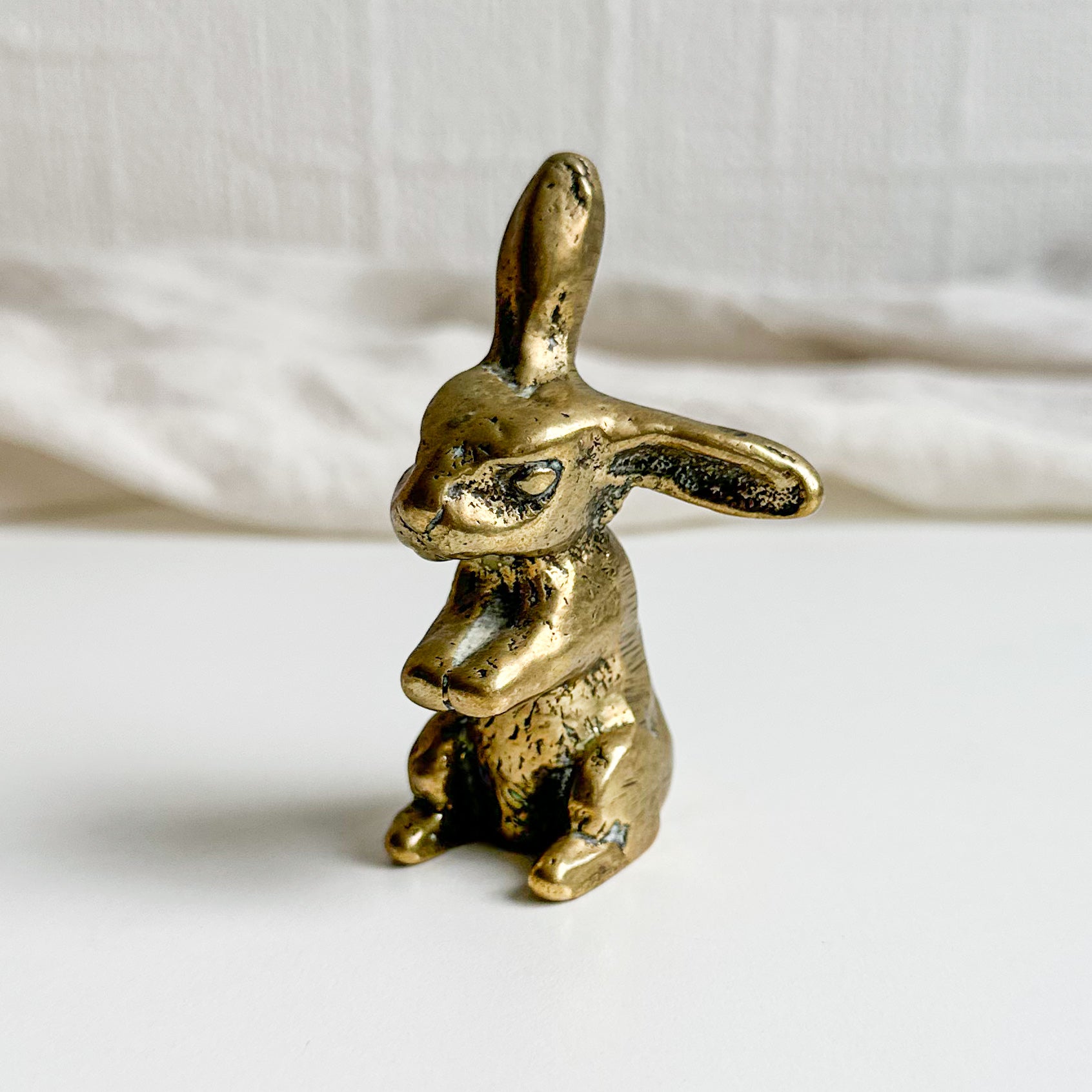 Small Brass Rabbit – Angela's Vintage Shop