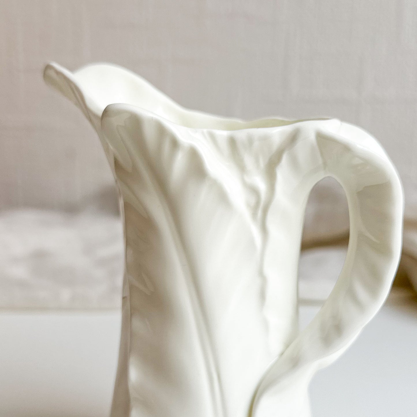 Fern White Jug by Royal Worcester