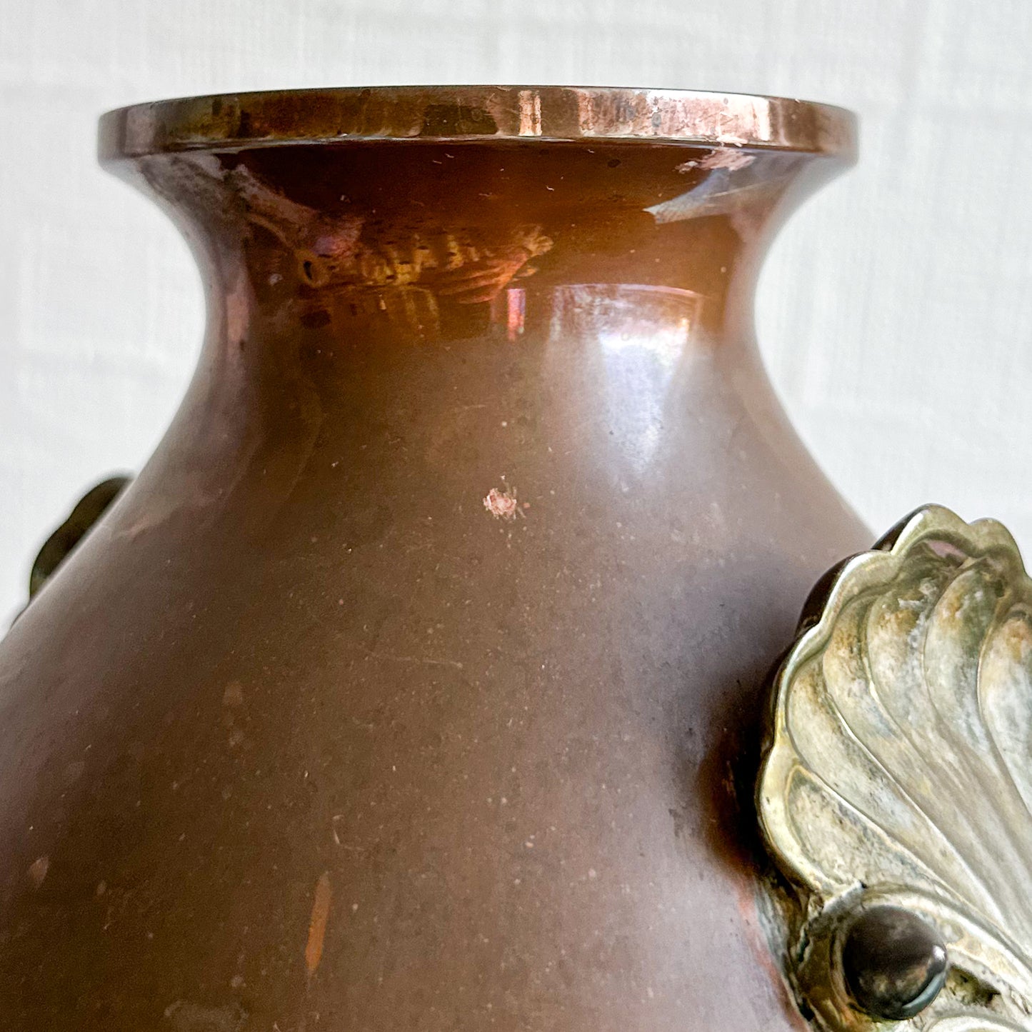 Antique Copper and Brass Vase