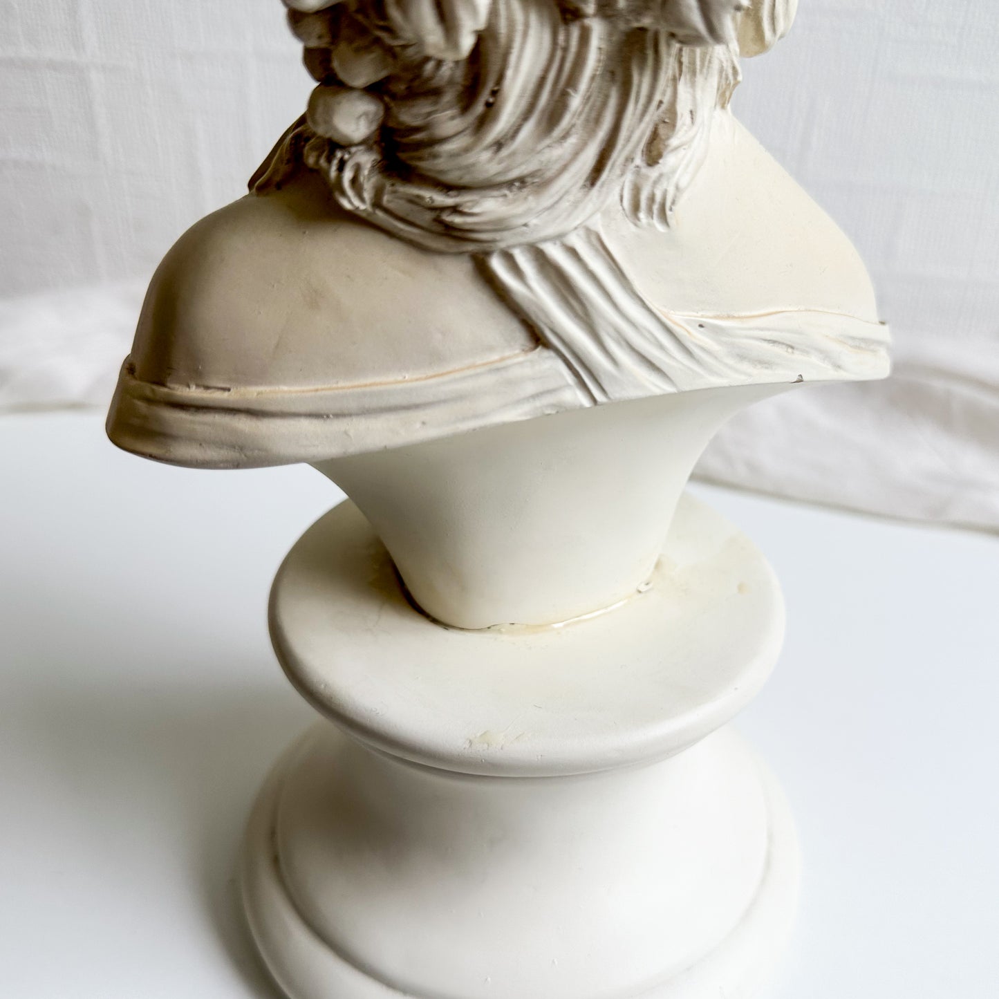 Resin Bust of Lady with Grapes