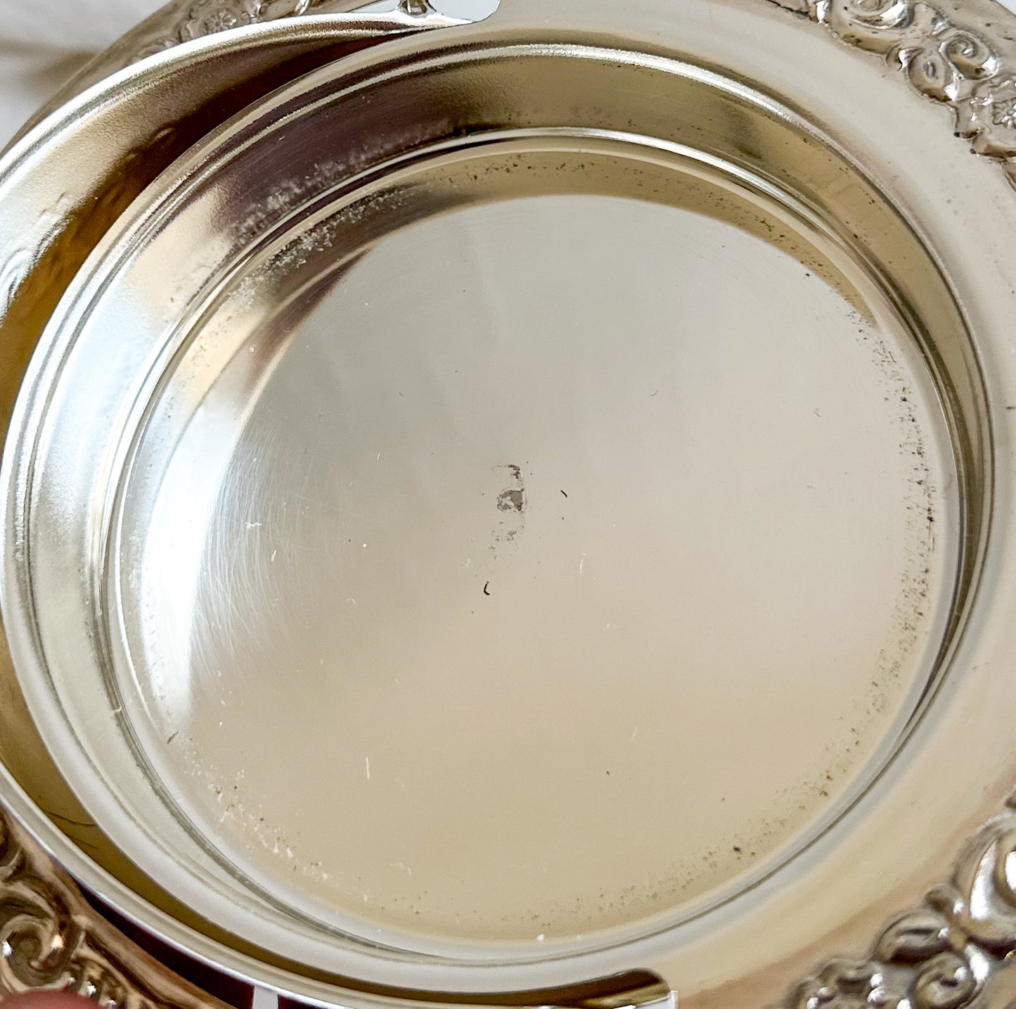 Silver Plated Globe Butter / Caviar Dish