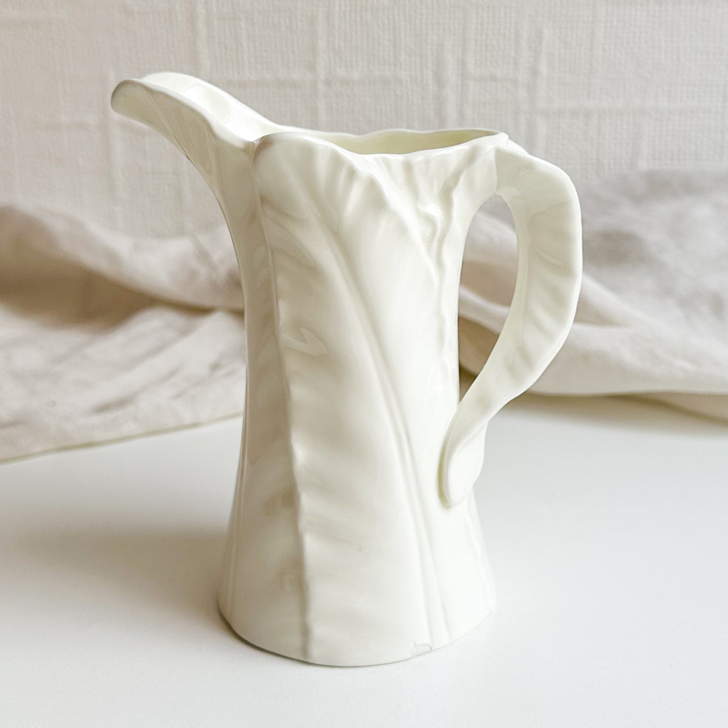 Fern White Jug by Royal Worcester