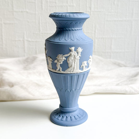 Blue Jasperware Vase by Wedgwood