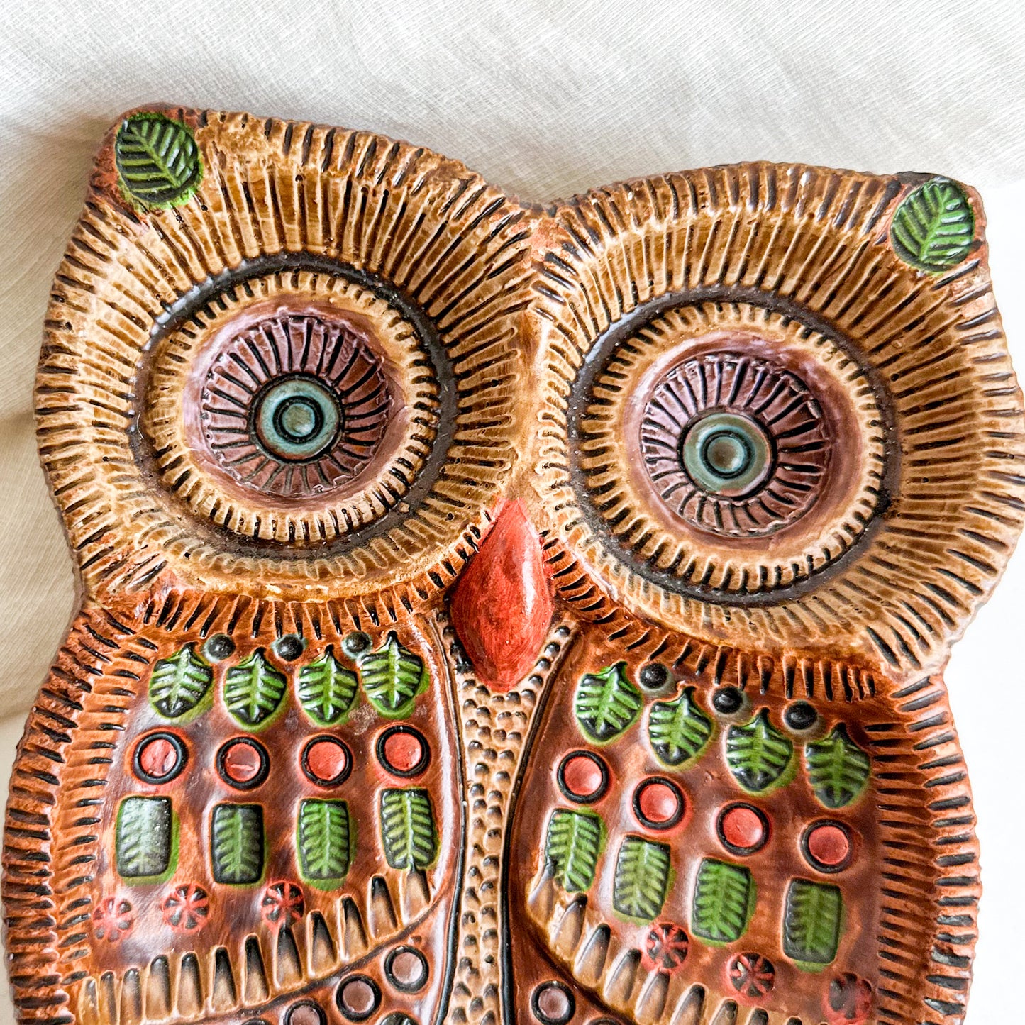 Ceramic Owl Trinket Dish