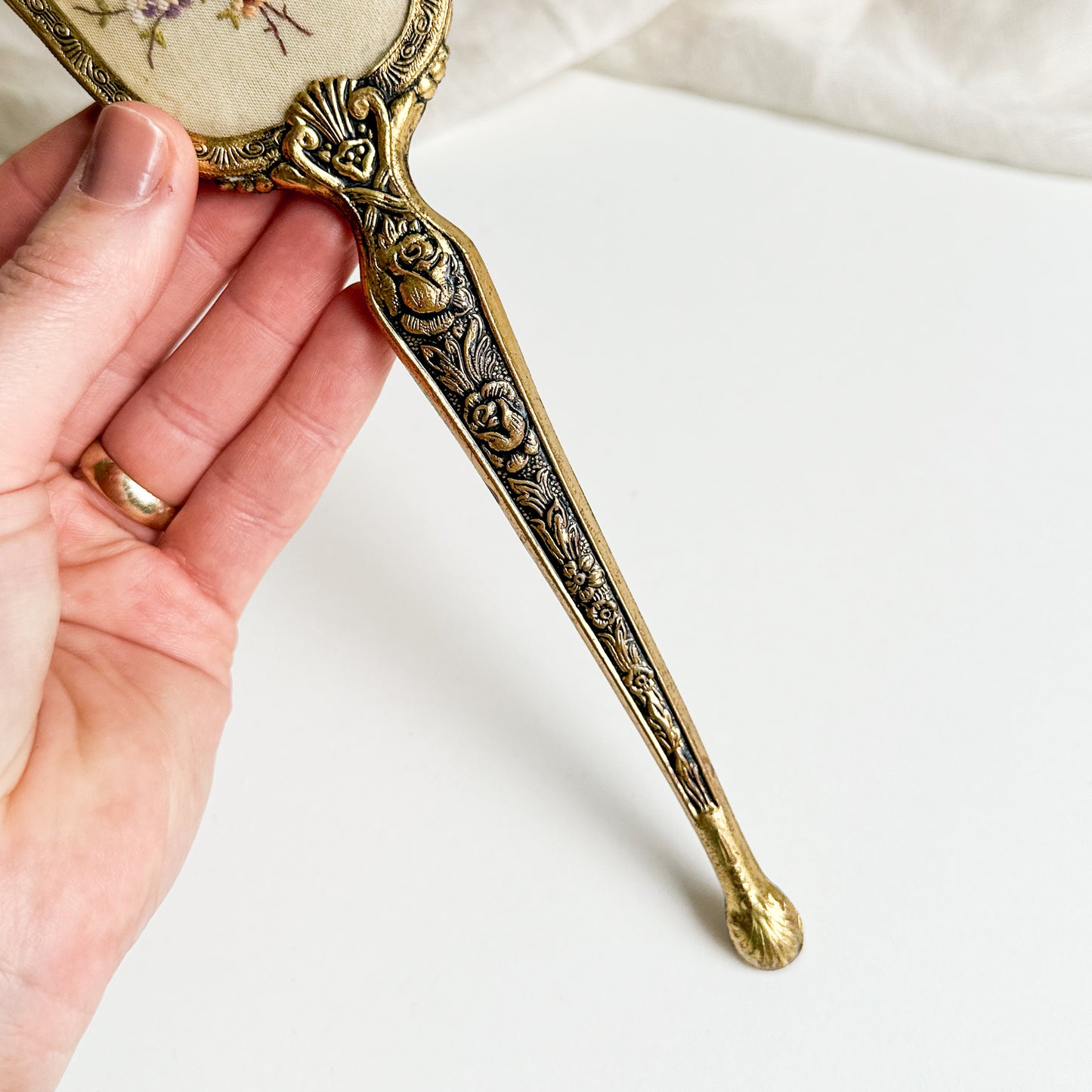 Hair Brush with Hand Embroidery