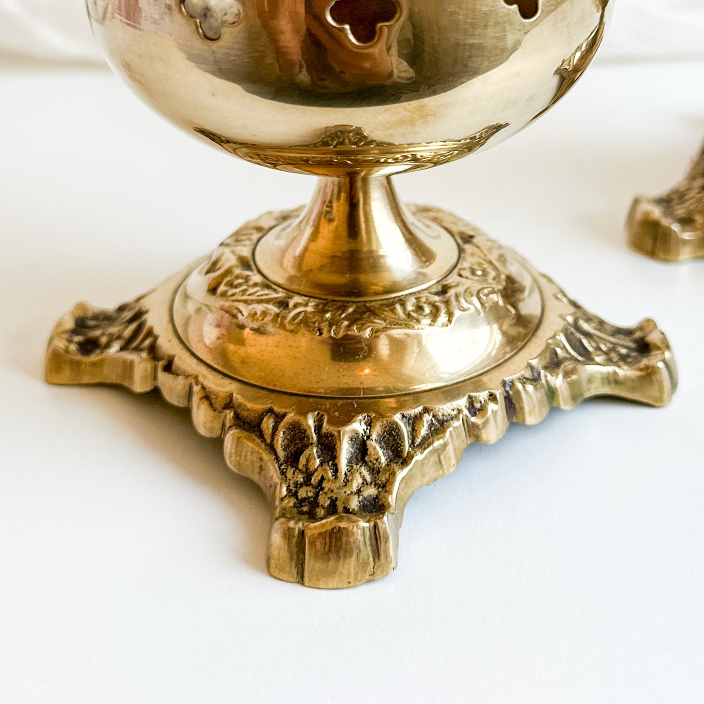 Pair of Brass Candle Holders