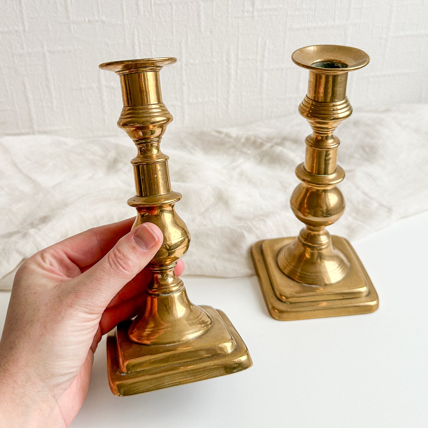 Pair of Brass Candlesticks