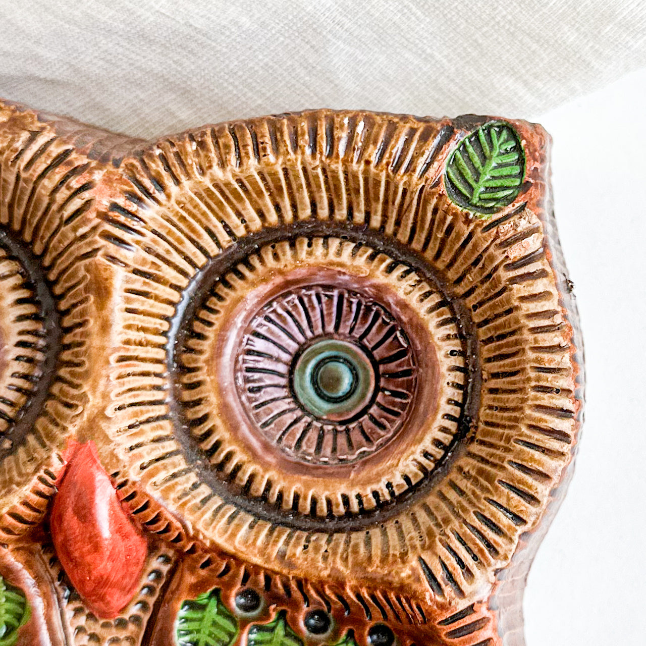 Ceramic Owl Trinket Dish