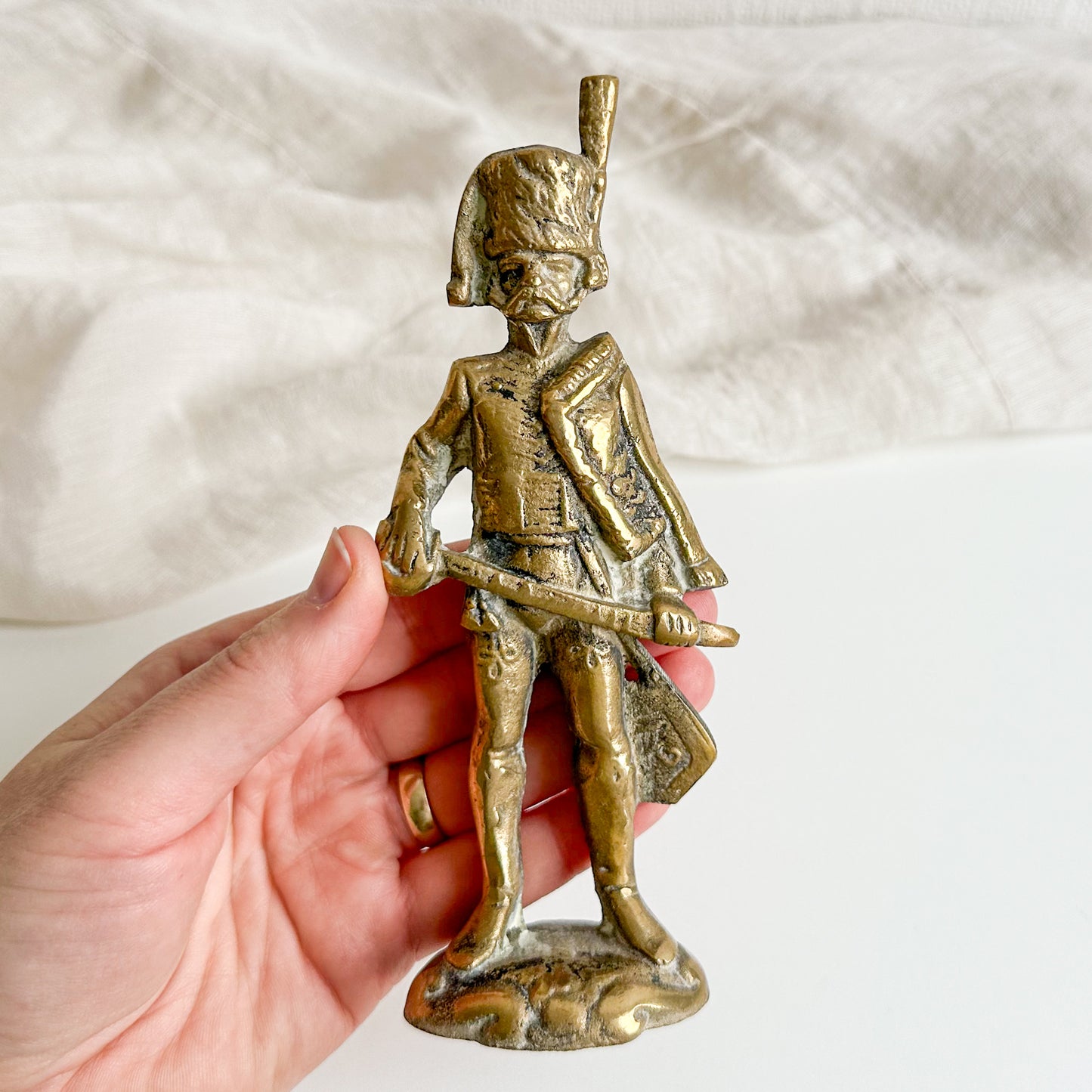 Brass Soldier Figurine - 3