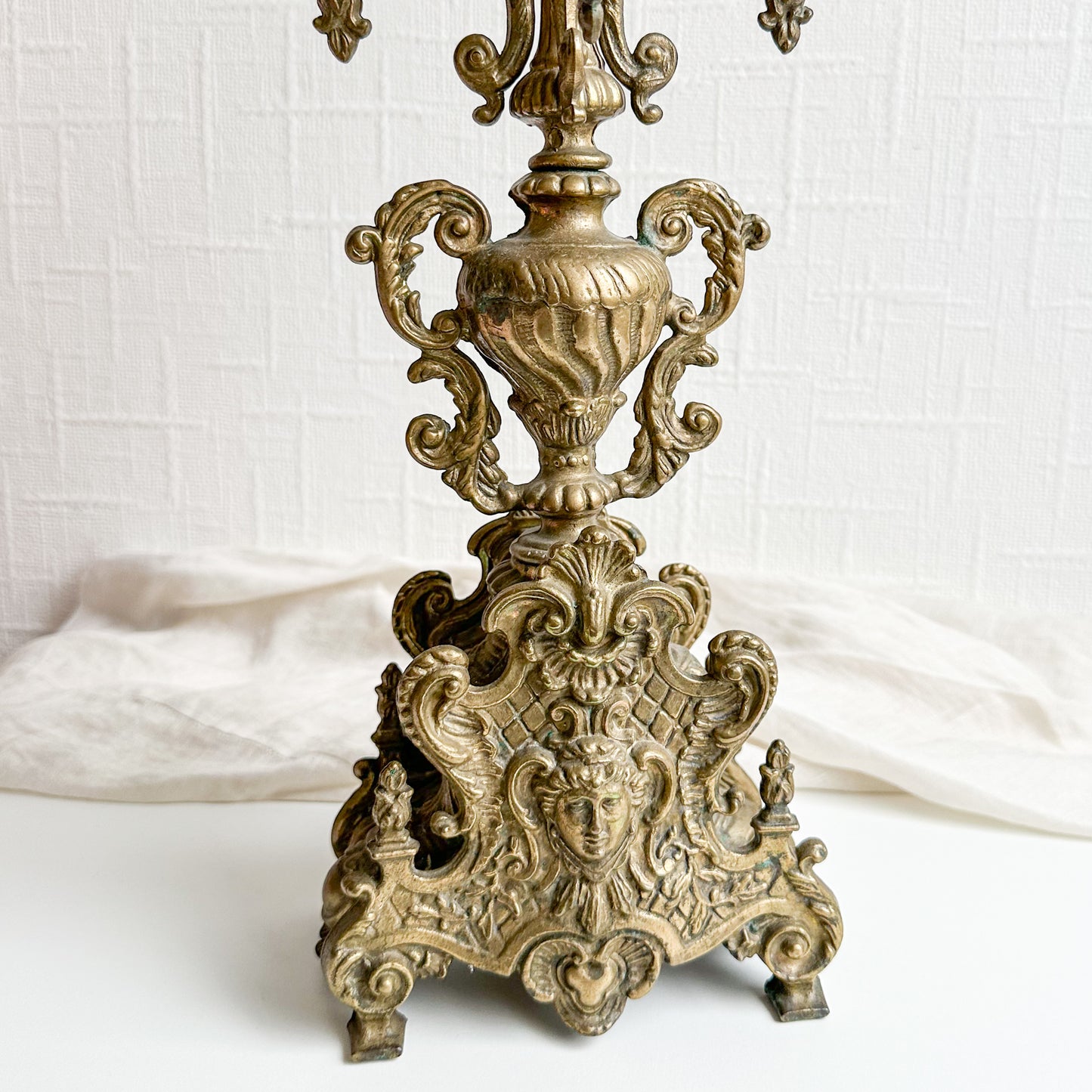 Ornate Bronze Candelabra