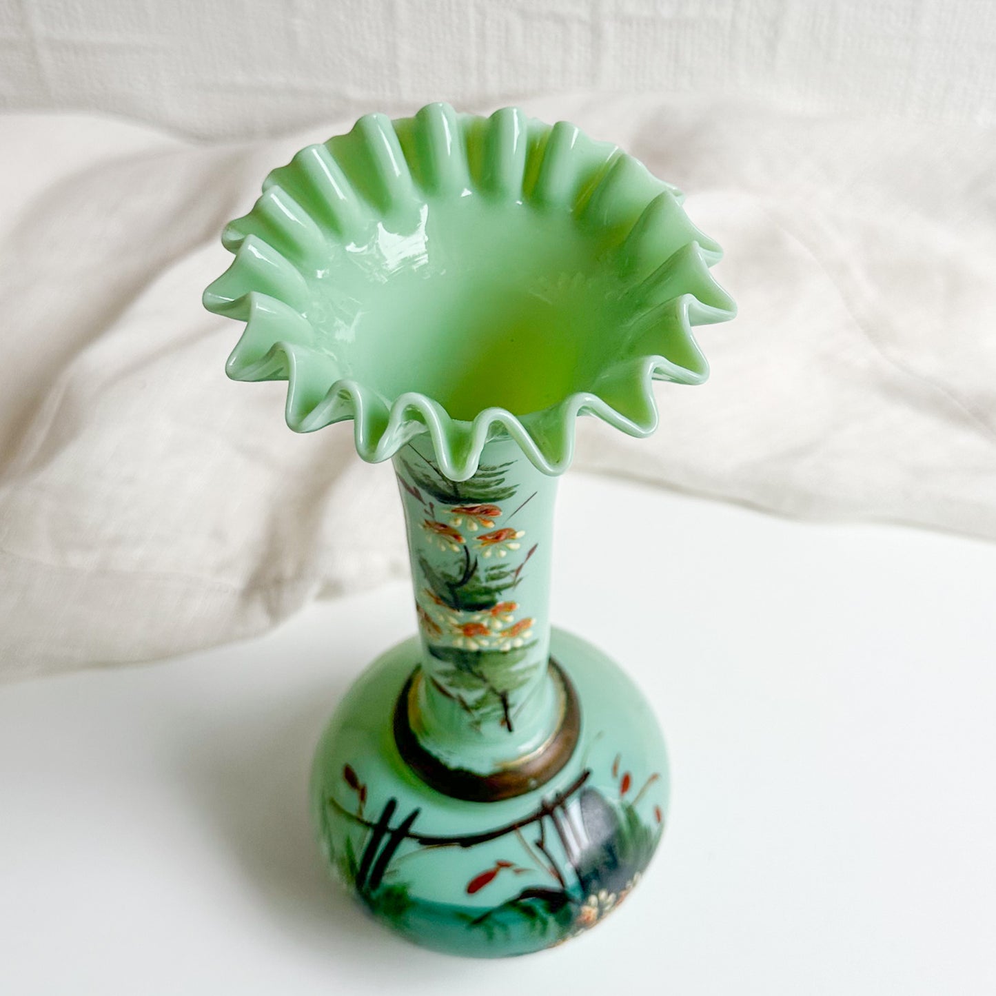 Victorian Hand Painted Vase