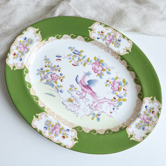 Minton Green Cockatrice Platter