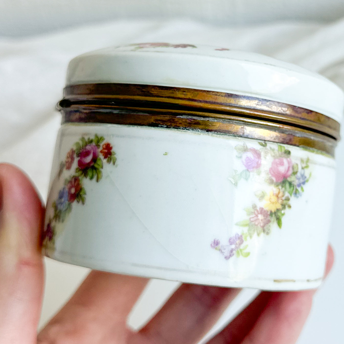 Floral Porcelain Jewellery Box